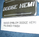 Hemi billet badge